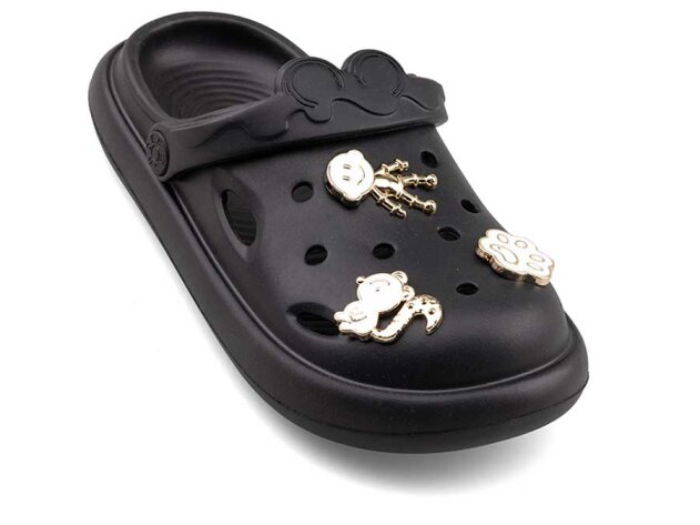 Twingo 202 Filet Terlik Taşlı (POŞETLİ) - Siyah - 2