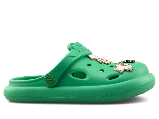 Twingo 202 Patik Terlik Taşlı (POŞETLİ) - Çimen Yeşili - 1