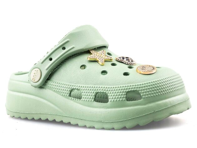 Twingo 205 Filet Terlik Taşlı - Çağla Yeşili - 1