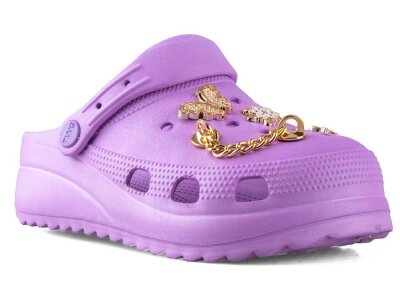 Twingo 205 Zenne Terlik Taşlı - Lila - 1