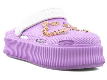Twingo 312 Zenne Taşlı Terlik - Lila - Twingo