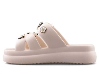 Twingo 510 Zenne Terlik Taşlı - Ekru - 3