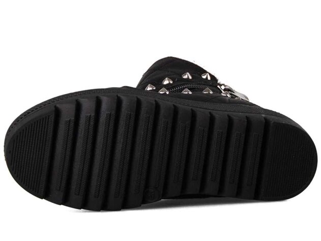 Twingo 6411 Filet Bot Kürklü - Siyah/Bej - 8