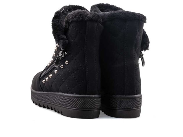 Twingo 6411 Filet Bot Kürklü - Siyah/Siyah - 3