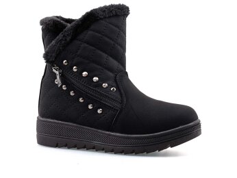 Twingo 6411 Filet Bot Kürklü - Siyah/Siyah - 1