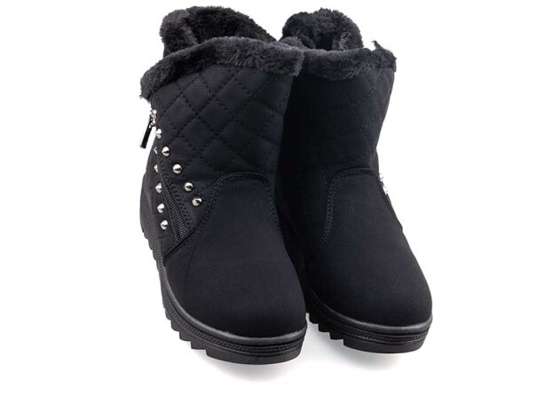 Twingo 6411 Filet Bot Kürklü - Siyah/Siyah - 2