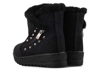 Twingo 6411 Filet Bot Kürklü - Siyah/Siyah - 7