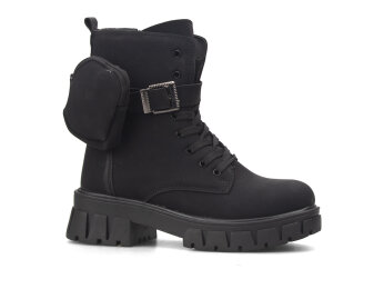 Twingo 7640 Patik Bot Çantalı - Siyah/Zümrüt - 5