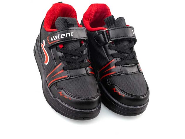 Valent 0036V Patik Işıklı Cilt - Siyah/Kırmızı - 2