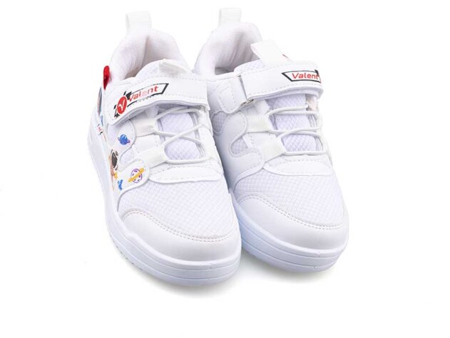 Valent A03 Patik Anrk Işıklı - Beyaz/Kırmızı - 2