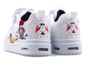 Valent A03 Patik Anrk Işıklı - Beyaz/Kırmızı - 3