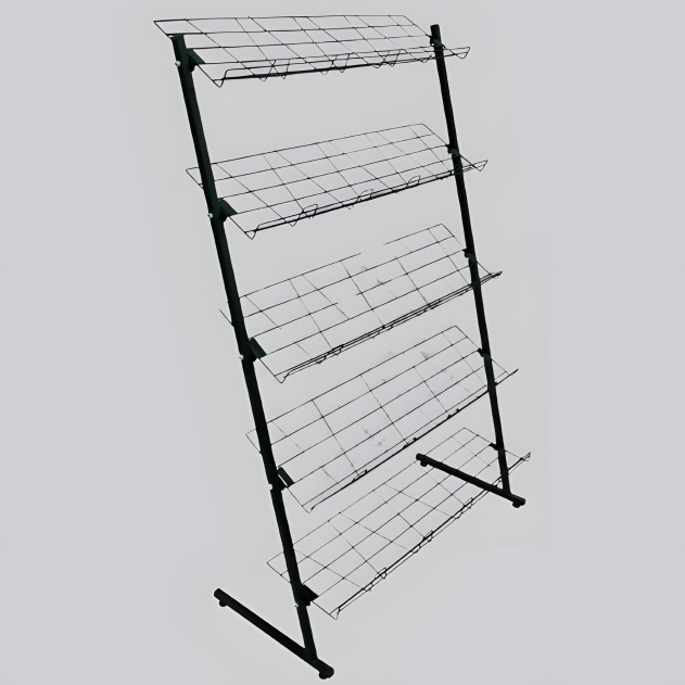 Vistand Ayakkabı Terlik Standı 5 Raf 70 cm - Siyah - 1