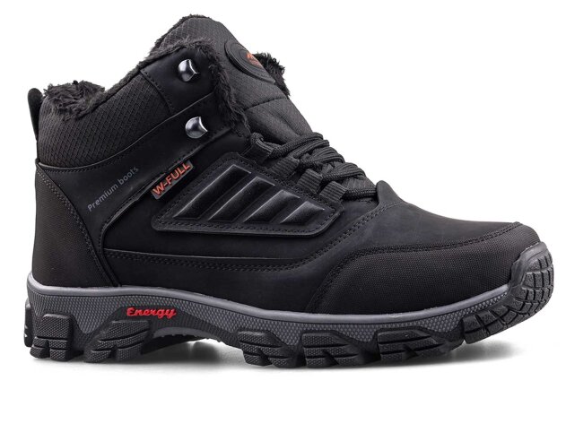 Wanderfull 3022 Merdane Bot - Siyah/Kırmızı - 1