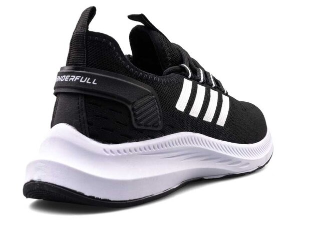 Wanderfull 4094 Merdane Triko - Siyah/Beyaz - 3