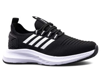 Wanderfull 4094 Merdane Triko - Siyah/Beyaz - 1