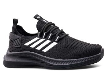 Wanderfull 4094 Merdane Triko - Siyah/Beyaz/Siyah - Wanderfull