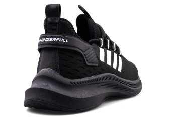 Wanderfull 4094 Merdane Triko - Siyah/Beyaz/Siyah - 3