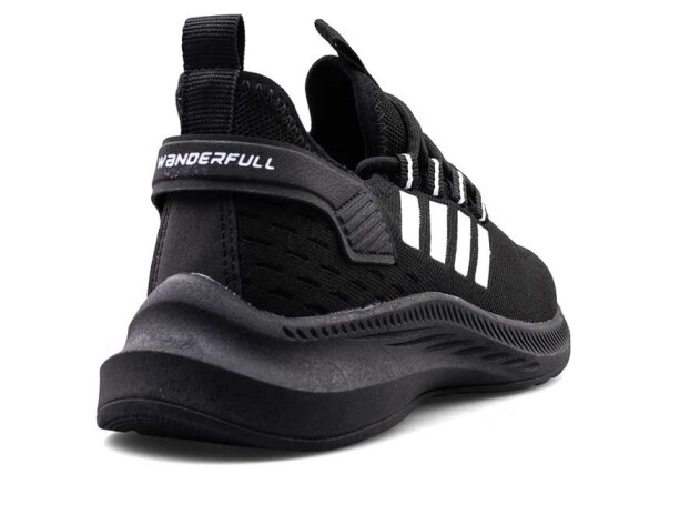 Wanderfull 4094 Merdane Triko - Siyah/Beyaz/Siyah - 3