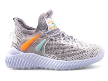 Waves 010 Patik Triko - Buz/Oranj/Su Yeşili - Waves