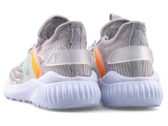 Waves 010 Patik Triko - Buz/Oranj/Su Yeşili - 3