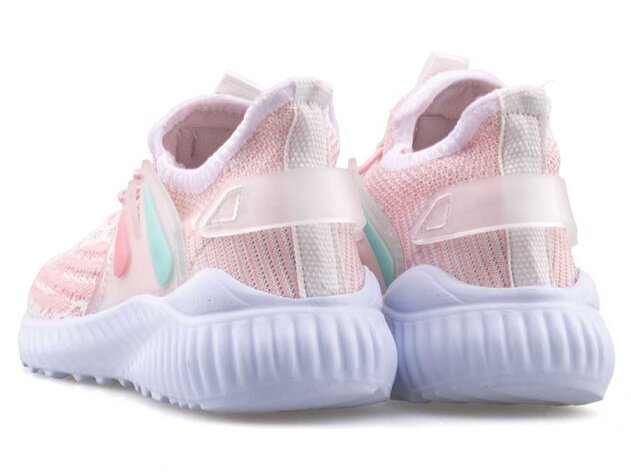 Waves 010 Patik Triko - Pembe/Su Yeşili/Pembe - 3