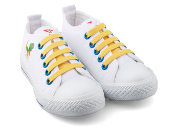 Waves 104 Patik Keten - Beyaz/Mavi - Waves