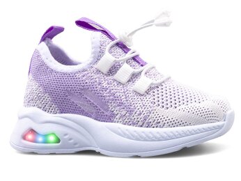 Waves 128 Bebe Triko - Beyaz/Lila - Waves