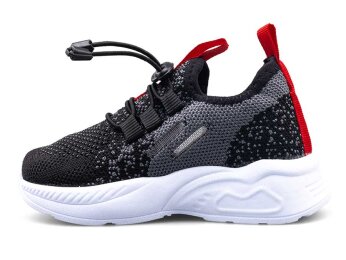 Waves 128 Bebe Triko - Siyah/Kırmızı - Waves 