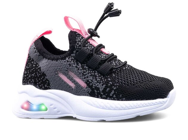 Waves 128 Bebe Triko - Siyah/Pembe - 1