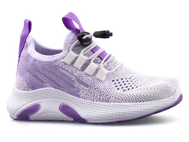 Waves 128 Patik Triko - Beyaz/Lila - 1