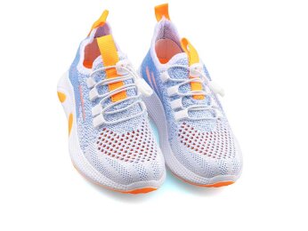 Waves 128 Patik Triko - Beyaz/Oranj - Waves 