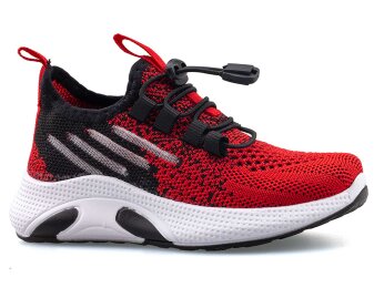 Waves 128 Patik Triko - Kırmızı/Siyah - 1