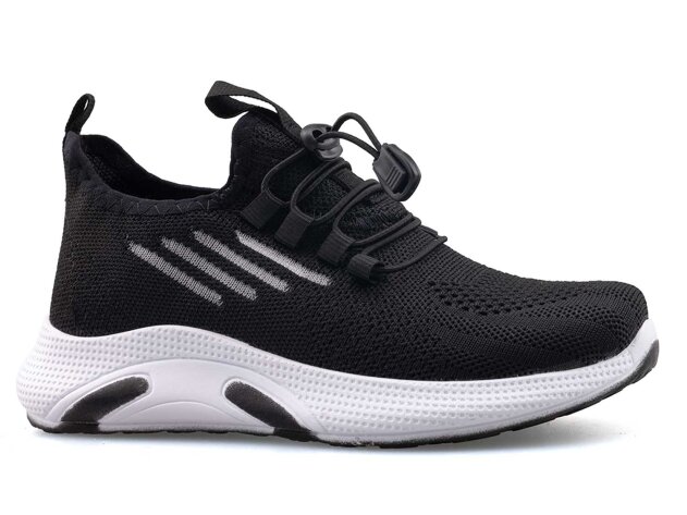 Waves 128 Patik Triko - Siyah/Beyaz - 1