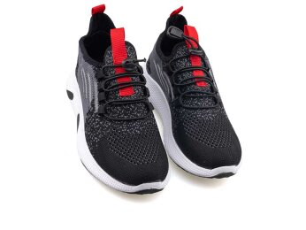 Waves 128 Patik Triko - Siyah/Kırmızı - Waves 