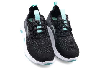 Waves 128 Patik Triko - Siyah/Su Yeşili - Waves