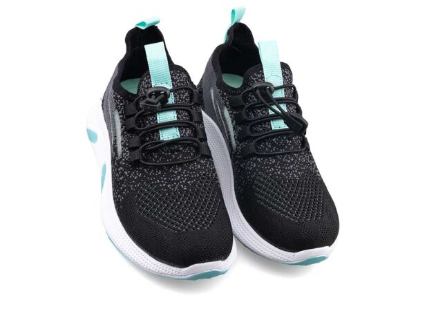 Waves 128 Patik Triko - Siyah/Su Yeşili - 2