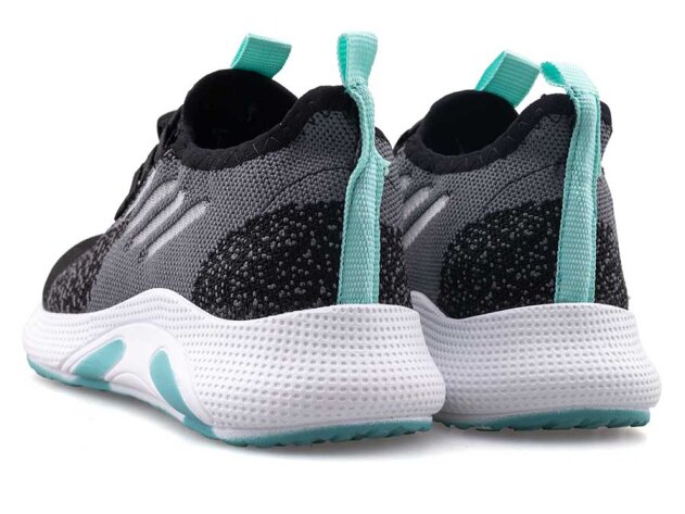 Waves 128 Patik Triko - Siyah/Su Yeşili - 3