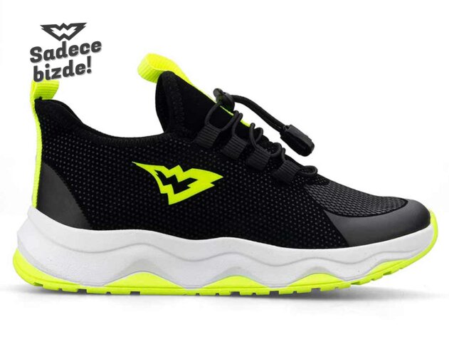 Waves 130 Patik Cilt Su İtici - Siyah/F. Sarı - 2