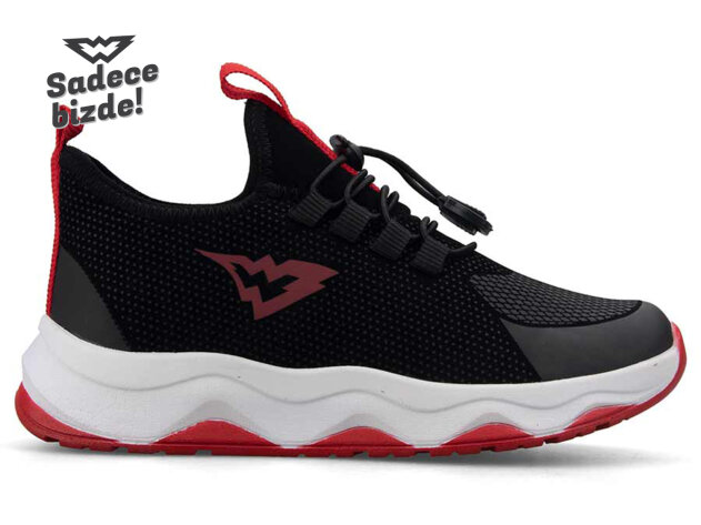 Waves 130 Patik Cilt Su İtici - Siyah/Kırmızı - 2