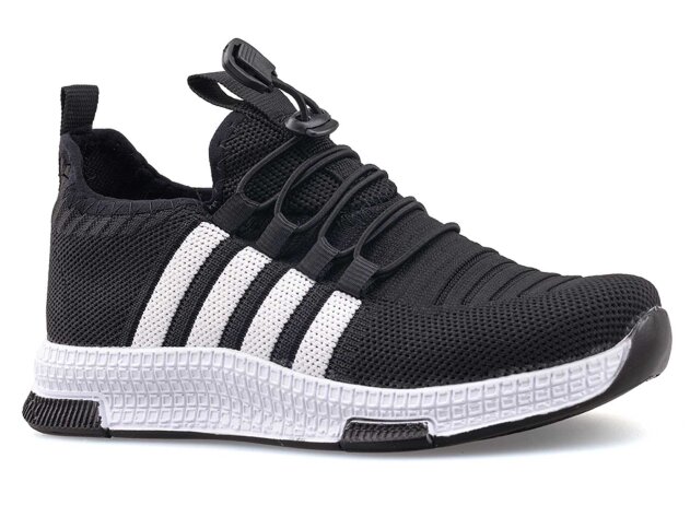 Waves 140 Patik Triko - Siyah/Beyaz - 1