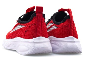 Waves 145 Patik Triko - Kırmızı/Siyah - 3