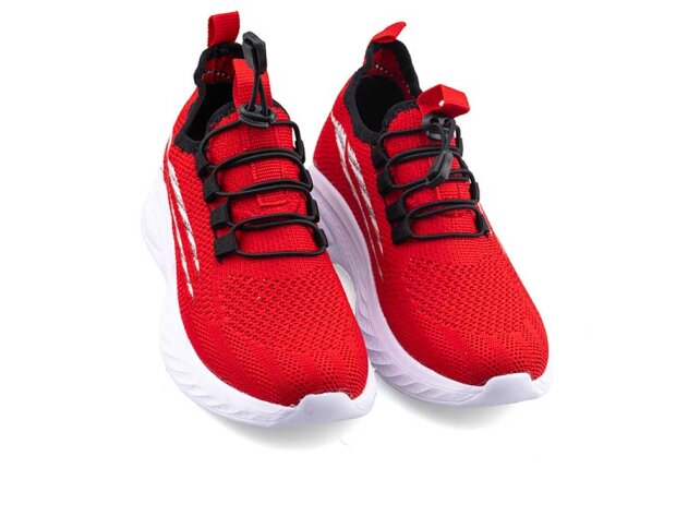 Waves 145 Patik Triko - Kırmızı/Siyah - 6