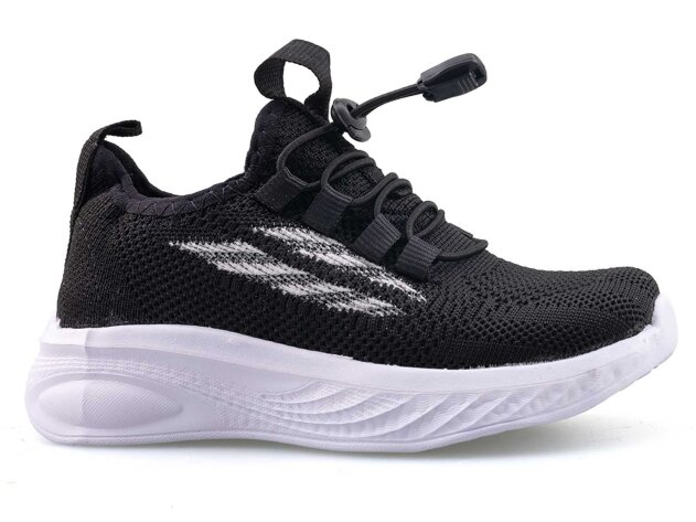 Waves 145 Patik Triko - Siyah/Beyaz - 1