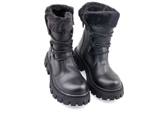 Waves 200 Patik Bot - Siyah/Cilt/Siyah Kürklü - 2