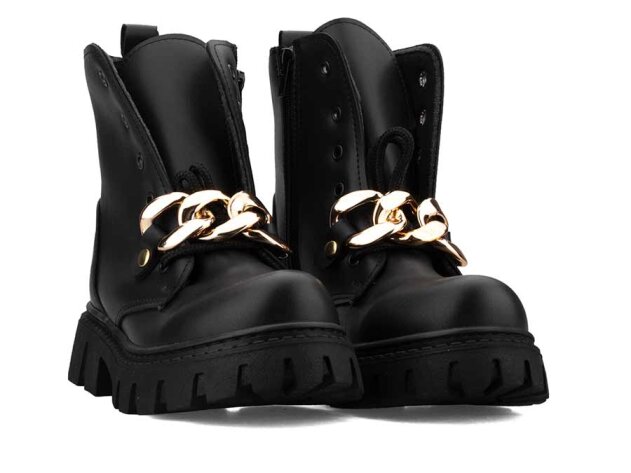 Waves 210 Filet Bot - Siyah/Cilt/Altın/Zincirli - 6