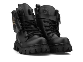 Waves 220 Patik Bot Çantalı - Siyah/Cilt/Çantalı - 6