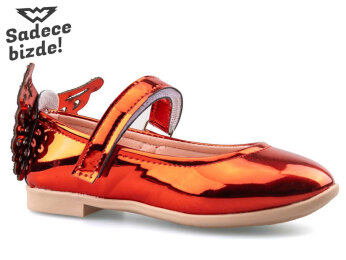 Waves A-Kelebek Patik Babet - Kırmızı/Ayna - Waves