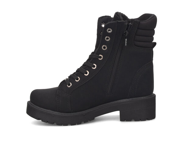 Wickers 2157 Zenne Bot Fermuarlı - Siyah/Nubuk - 7