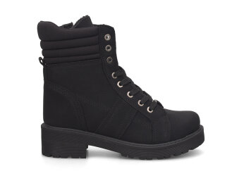 Wickers 2157 Zenne Bot Fermuarlı - Siyah/Nubuk - 5