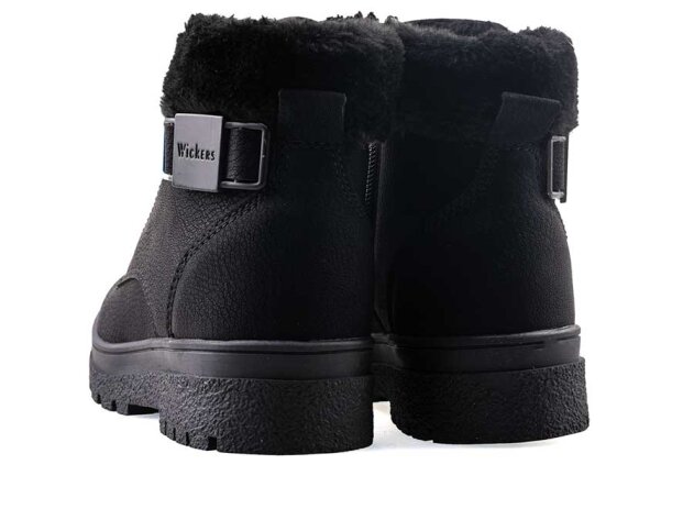 Wickers 2160 Filet Bot Kürklü - Siyah/Nubuk - 7